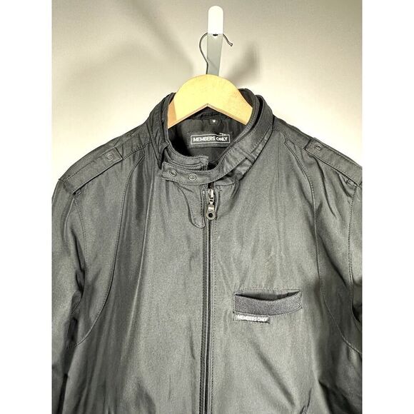 MEMBERS ONLY Men's Original Classic Iconic Racer Jacket Black Size Medium - Picture 3 of 16